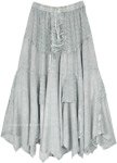 Sea Green Medieval Style Festival Long Skirt