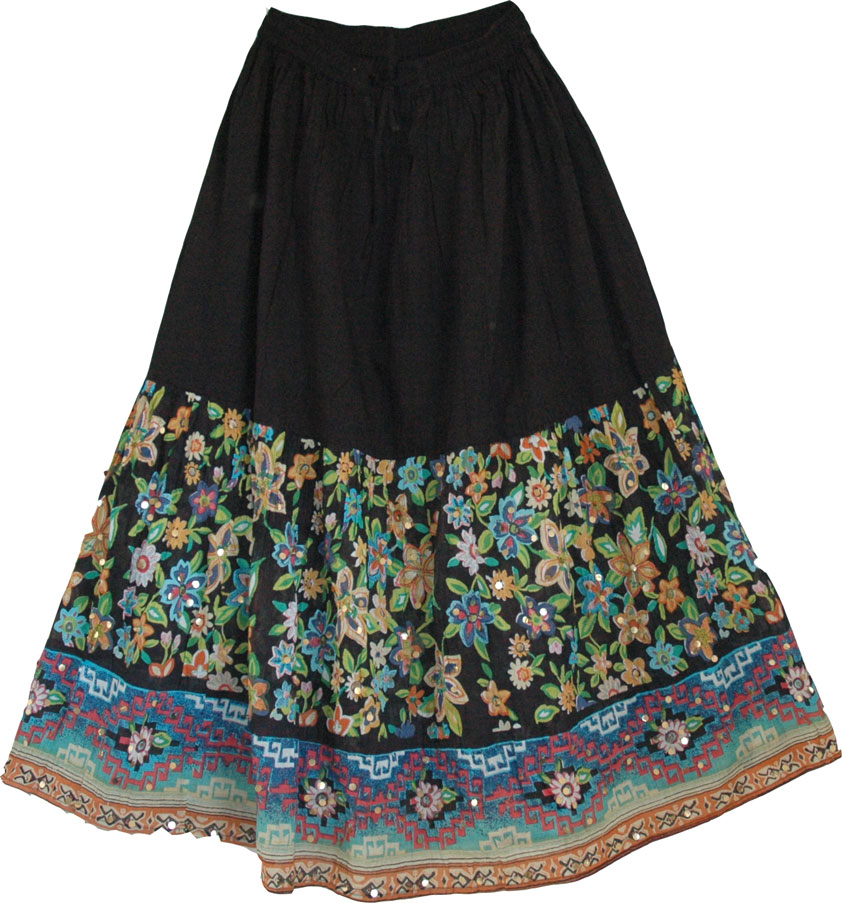 Black Skirt Cotton 113