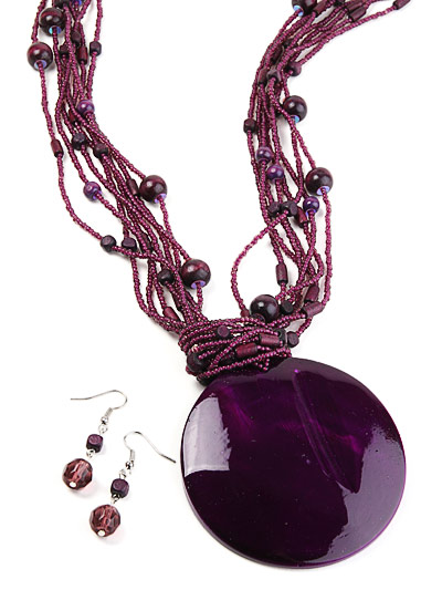 Purple beaded jewelry, Purple Fashion Jewelry