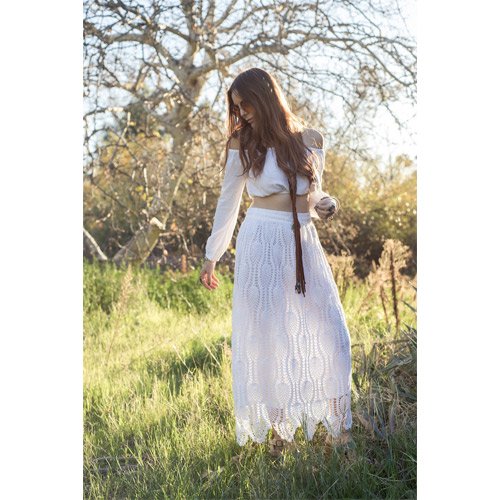 White Boho Mini Dress with Blue Embroidery | Billowed Sleeves - Visit Nifty