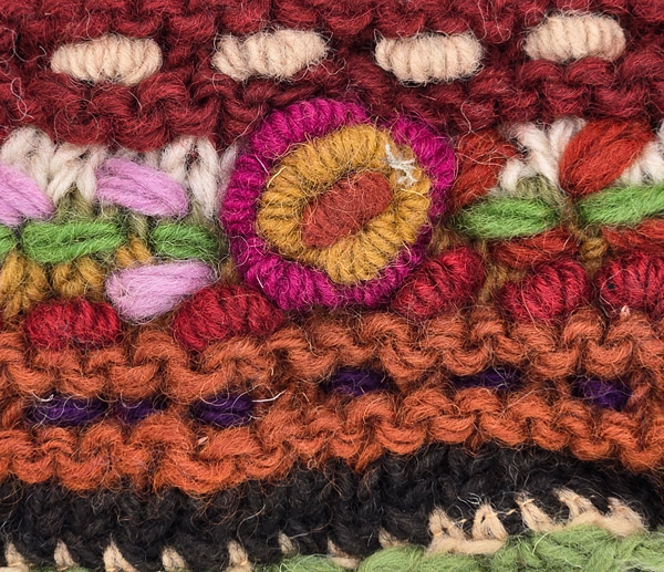 Autumn Hues Crochet Wool Green Headband