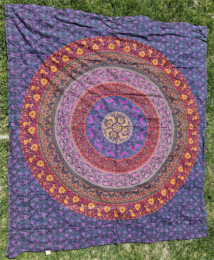 Purple Dream Large Hippie Wall Tapestry Picnic Throw