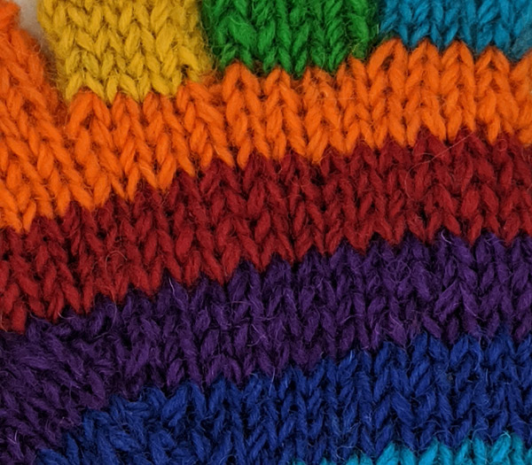 Pure Wool Rainbow Half Finger Gloves | Accessories | Multicoloured ...