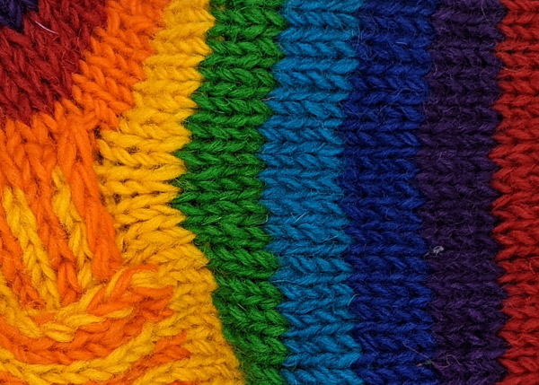 Hand Knit Rainbow Wool Socks | Accessories | Multicoloured | Vacation ...