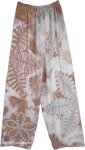 Star Tie Dye Effect Comfortable Rayon Pants [1773]