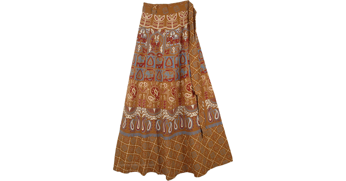 Rope Bohemian Wrap Around Long Skirt | Wrap-Around-Skirt,Hippie