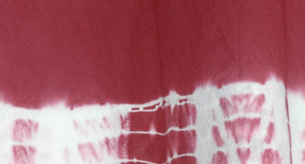 Crown Tie Dye Wrap Around Skirt in Dark Red