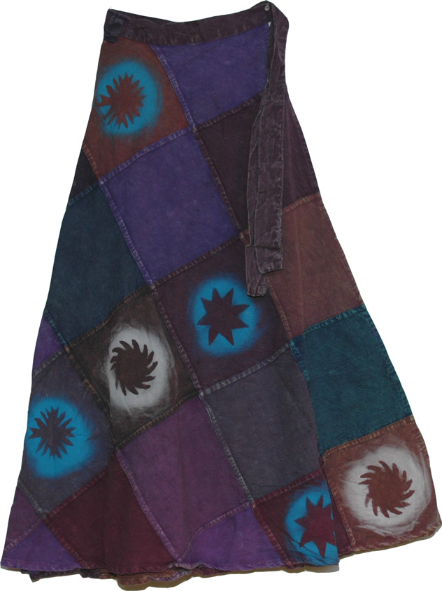 Martinique Fall Wrap Around Skirt