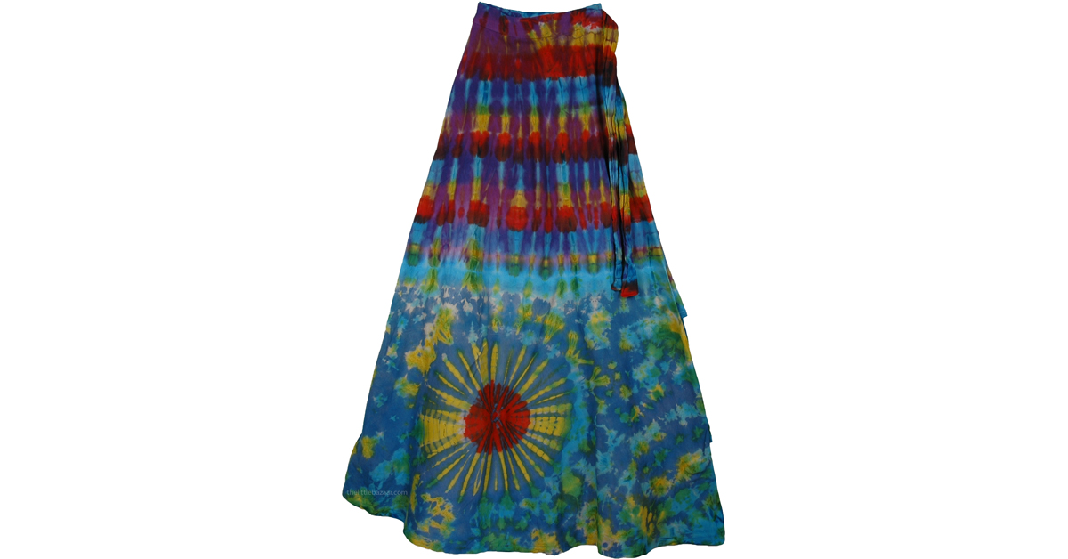 Eminence Cotton Wrap Around Skirt | Tie-Dye, Wrap-Around-Skirt