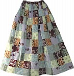 Bohemian Long Skirt Printed Patchwork
