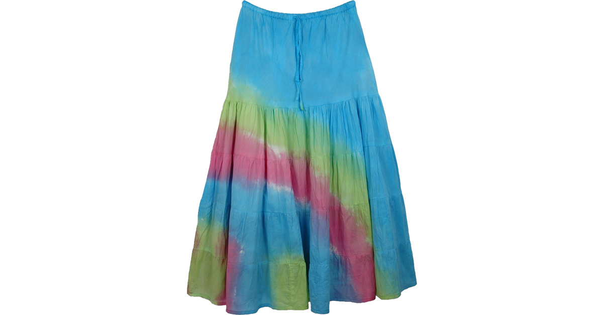 Sale:$14.99 Colorful Hues Shakespeare Cotton Skirt | Clearance | Tie ...