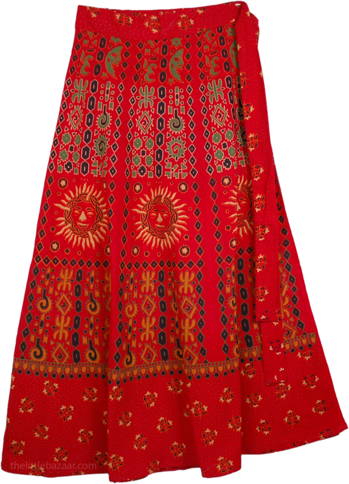 Monarch Ethnic Wrap Skirt | Wrap-Around-Skirt