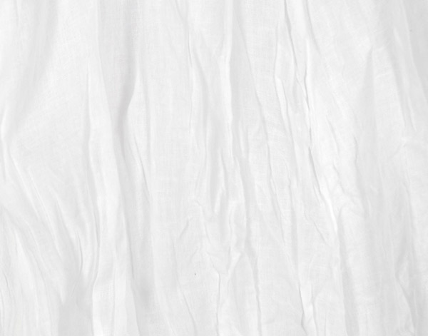 Cotton Voile Belt Tie Breezy White Skirt