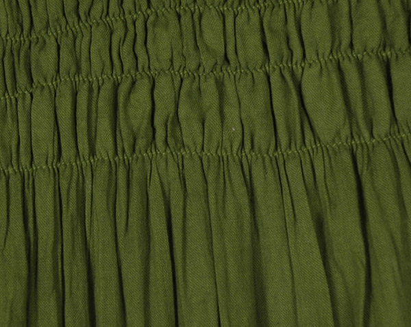 Cotton Green Country Panel Long Full Skirt