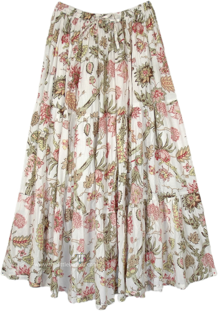 Garden Party Floral Maxi Skirt