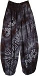 Mystic Grey Tie-Dye Harem Pants