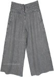 Comfy Grey Pants with wide Legs [3991]