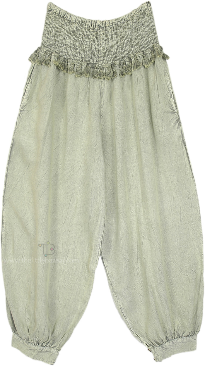 Light Sage Green Bohemian Patiala Pants