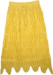 Tulip Tree Crochet Long Skirt