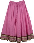 Tapestry Solid Pink Full Skirt [4084]