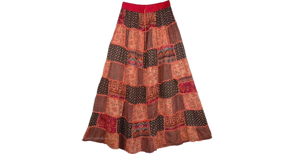 boho long skirts