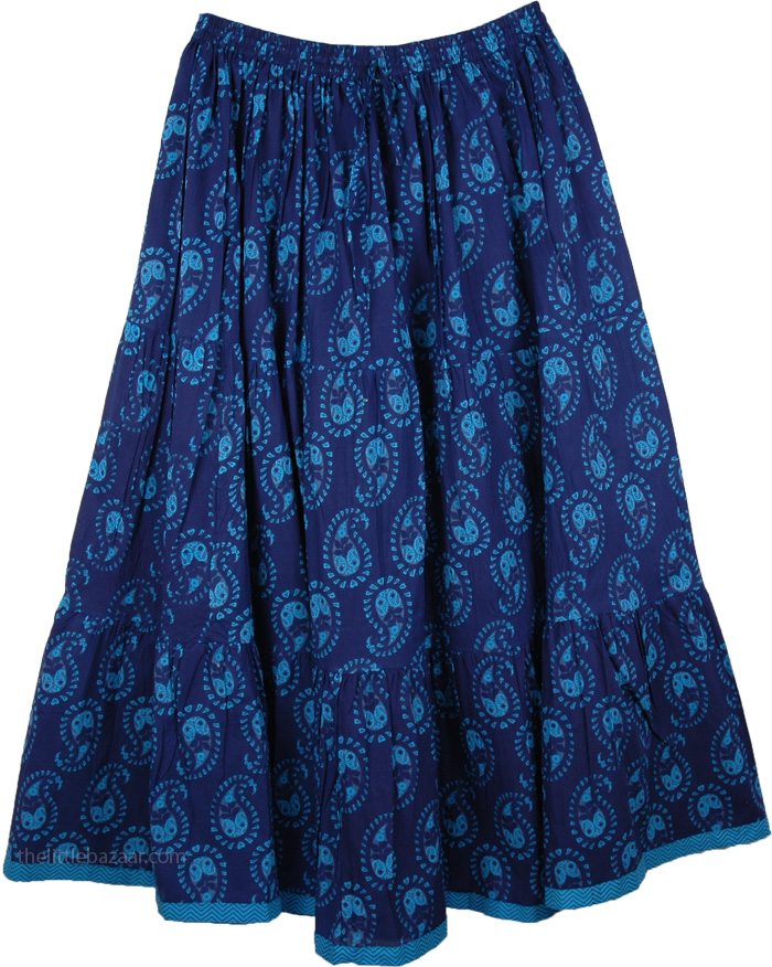 Sale:$11.99 Bunting Blue Pull-On Skirt | Clearance | Crinkle, Misses ...