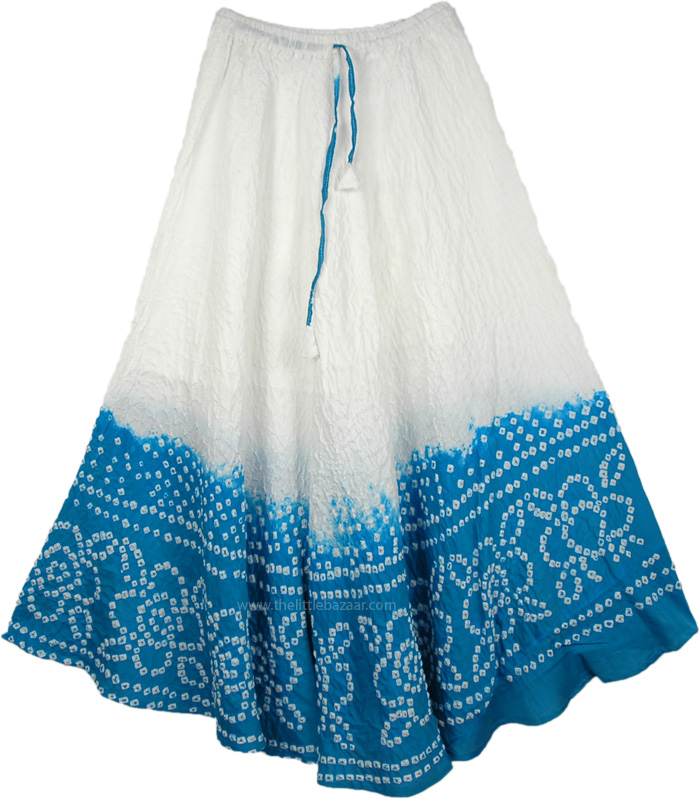 Sale:$15.99 Blue Horizon Cotton Skirt | Clearance | Blue | Tie-Dye ...