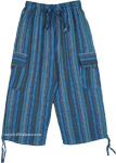 Majestic Blue Patchwork Hippie Harem Pants