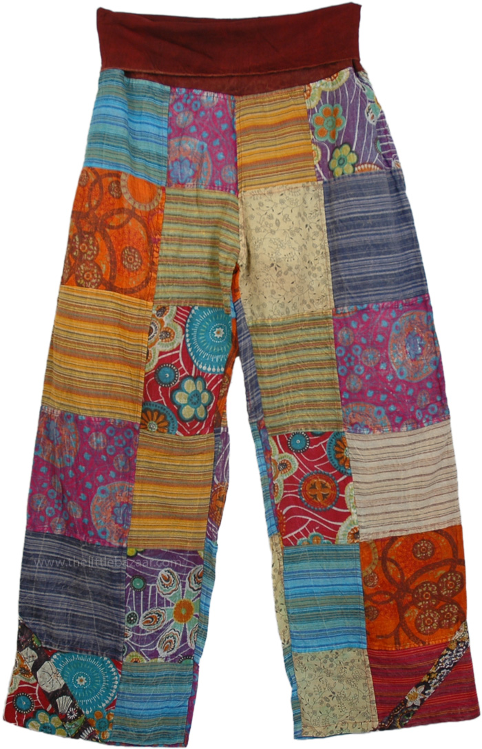 Yajna Patchwork Lounge Pants | Patchwork, Misses, Vacation, Printed