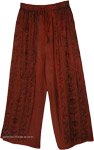 Boho Chic Summer Split Pants in Rayon  [4529]