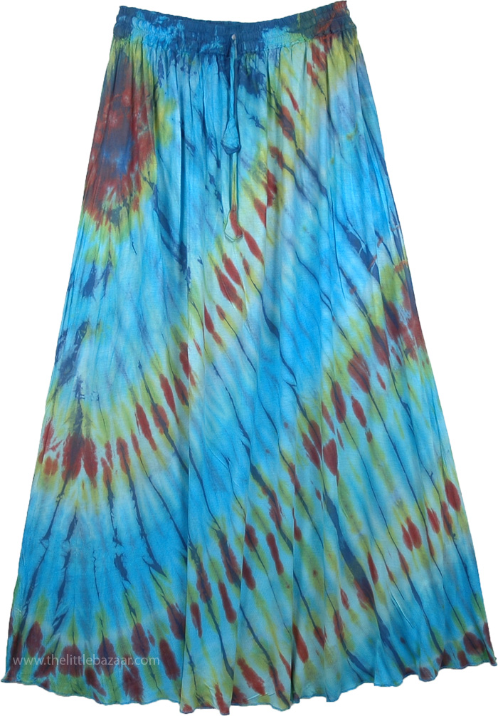 Cascading Long Maxi Summer Skirt Tie Dye | Clothing | New, Tie-Dye