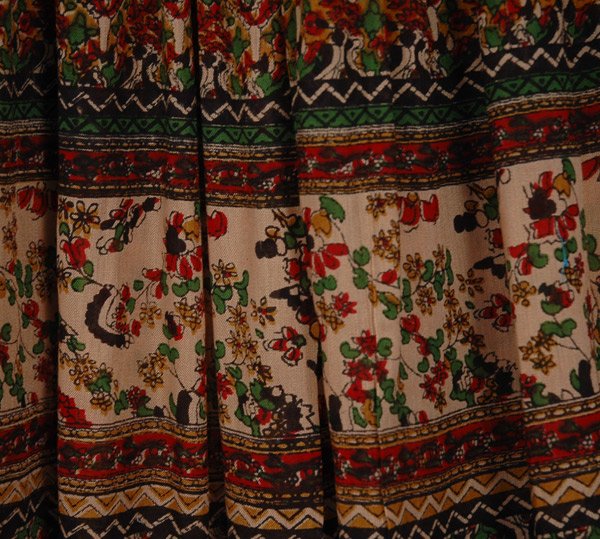 Tribal Gypsy Maxi Rayon Skirt Floral Street Wear