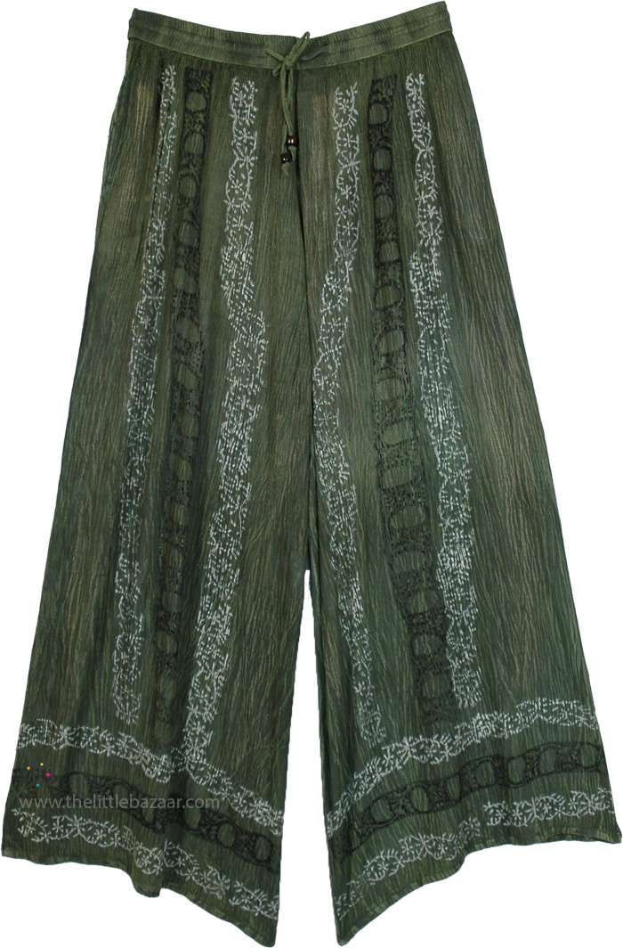 Emerald Path Free Flow Summer Long Pants