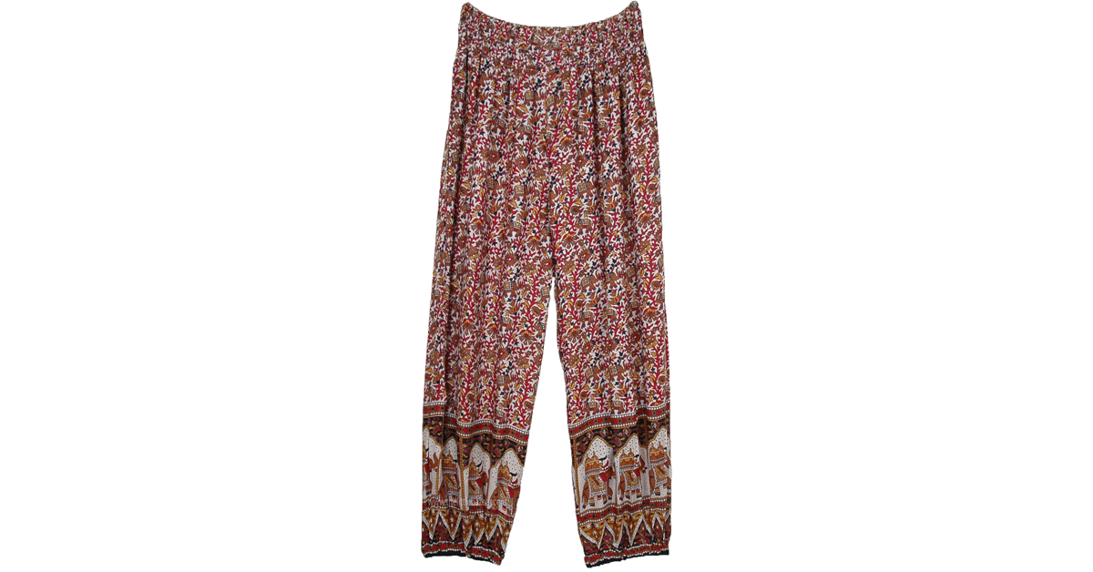 white harem trousers