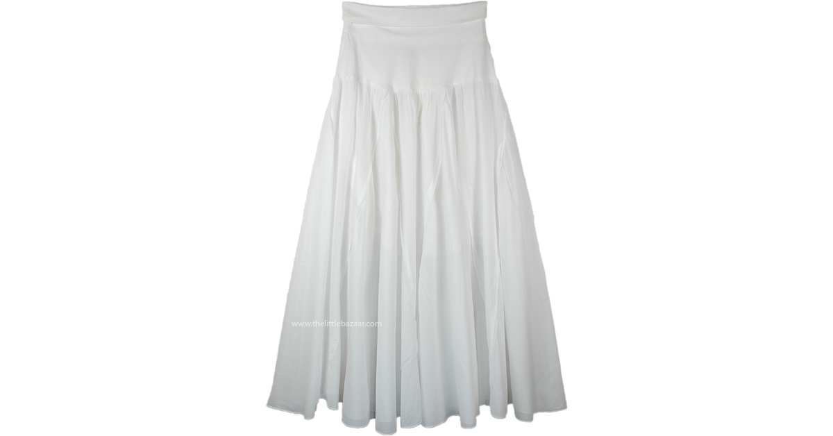 White flowy 2025 skirt yoga