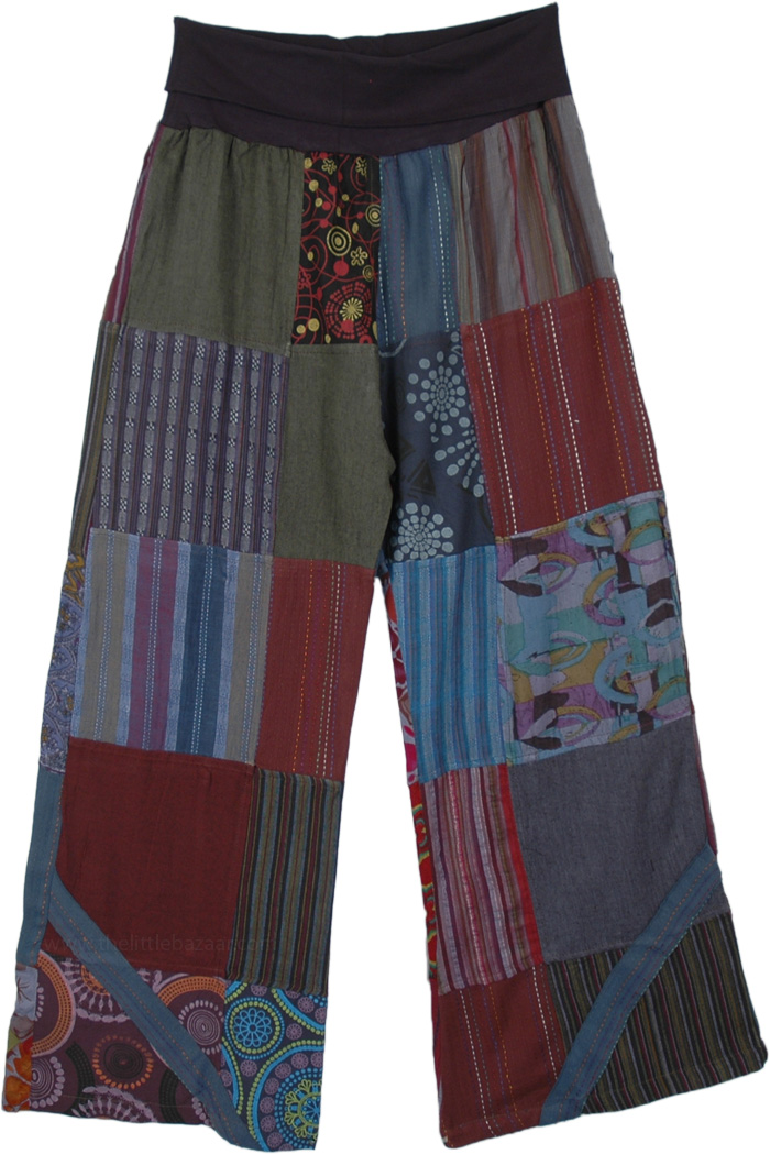 Yoga Pants Cotton Patchwork Flexible Length and Waist - Clothing - Sale ...