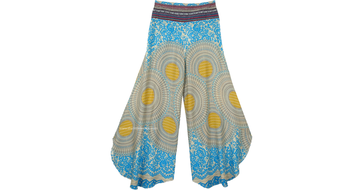 turquoise palazzo pants