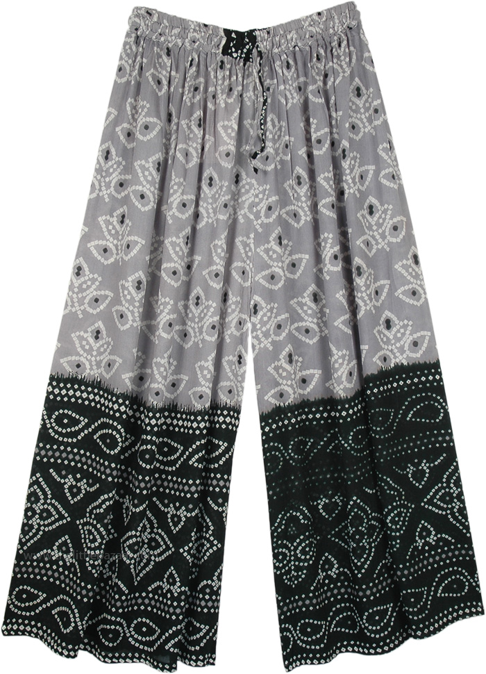 Buy Gray Black Leheria Palazzo Pant Cotton for Best Price, Reviews
