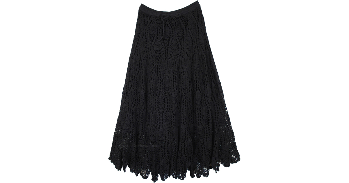 Black lace skirt outlet pattern