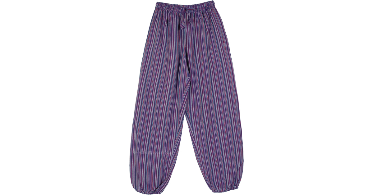 Extravagant Purple Pants, Harem Casual Pants, Urban Pants, Loose Pants,  Punk Pants, Gothic Pants, Outer Pockets, New Collection 