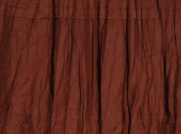 Brown Festival Earthy Goblincore Tiered Long Skirt