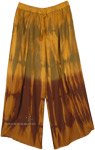 Desert Tile Color Block Tie Dye Slit Leg Pants