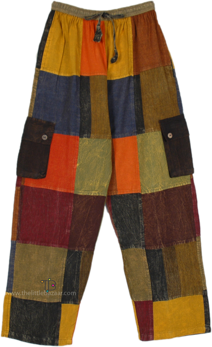 Amber Festival Boho Patchwork Street Pants