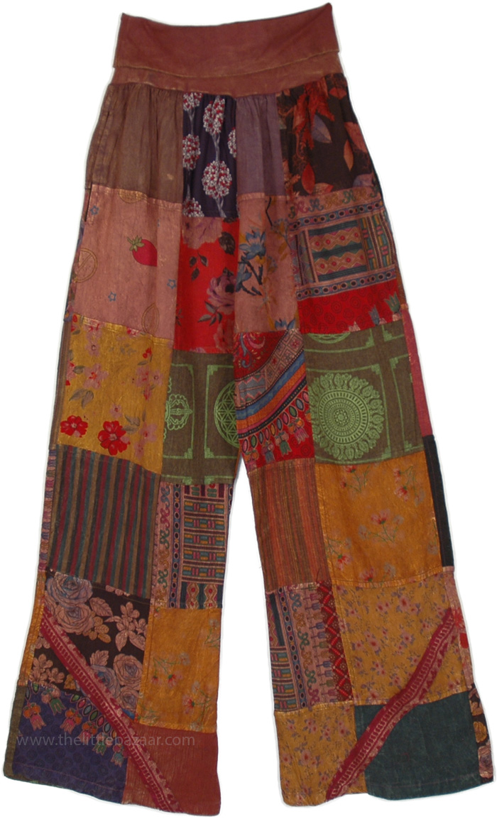 Buy ELEPHANT BOHO PANTS Women Burgundy Harem Pants Hippie Trousers Small to  Plus Sizes Hippie Pants Girls Festival Thai Pants Online in India - Etsy