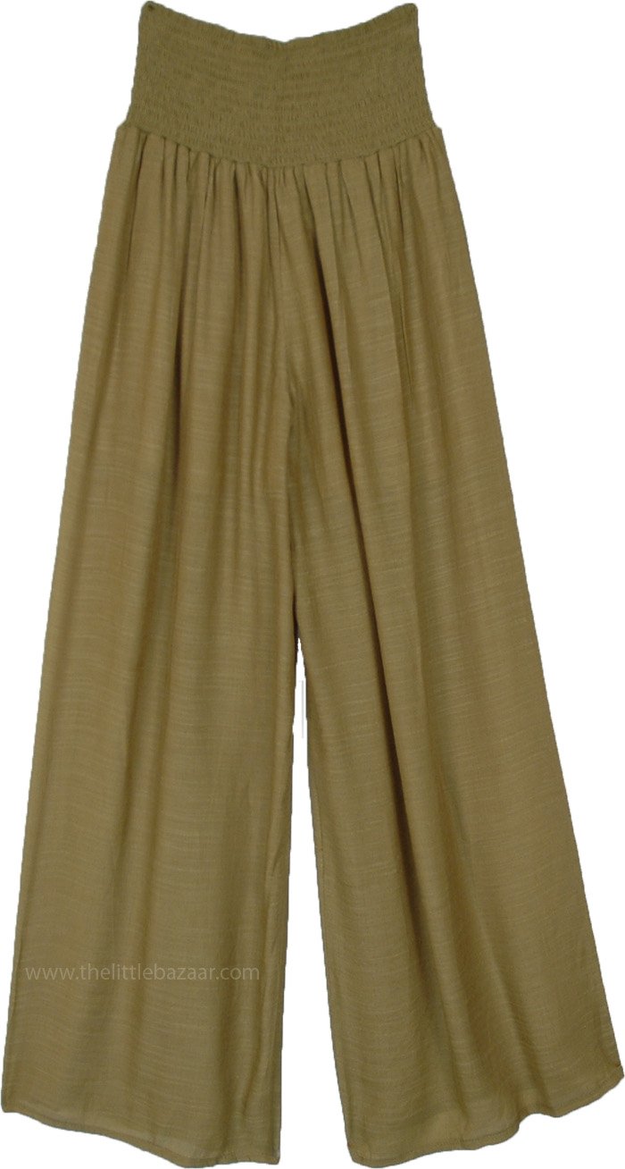 Olive Dream Flowy Wide Leg Pants