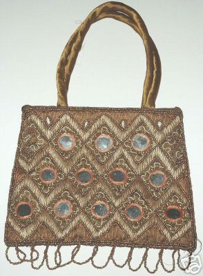 Exquisite Beads Mirrorwork Handmade Evening Purse