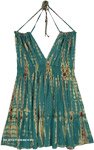 Beachy Vibes Mint Solid Boho Chic Summer Dress  [1786]