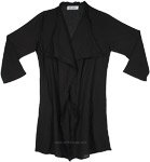 Black Cotton Shrug Cloak [3784]