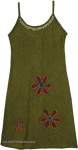 Olive Garden Applique Petals Cotton Sundress