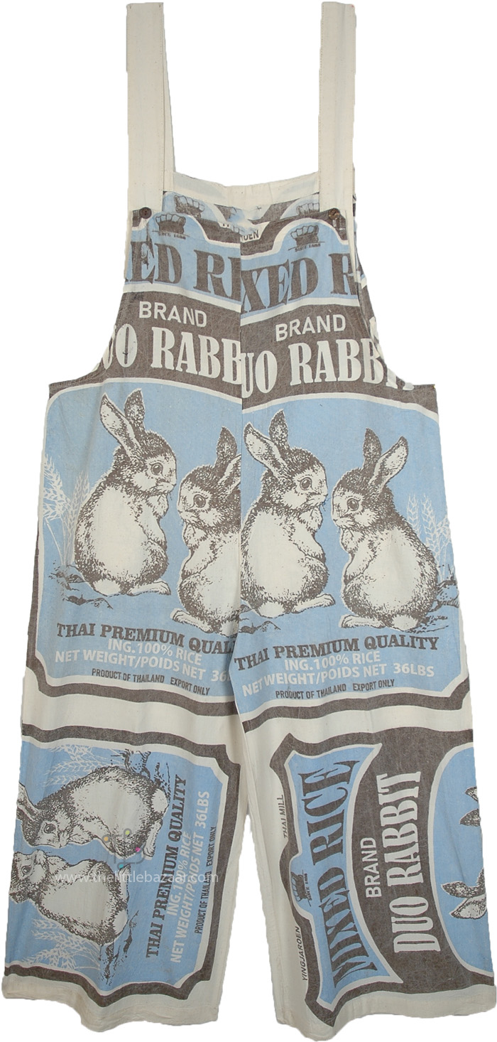 Old Fashioned Rabbit Sack Overalls